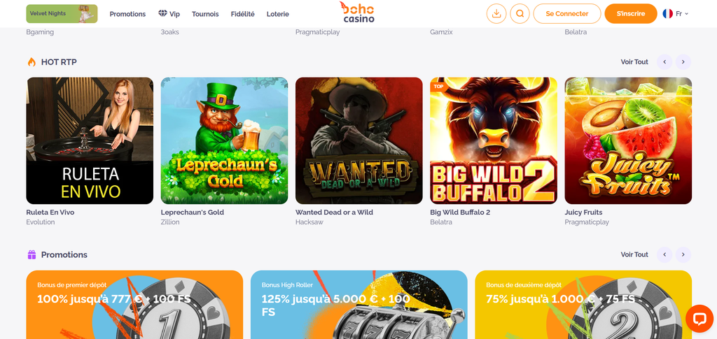 Owocowy automat Fruit Million w Boho Casino z trzydziestoma spinami na start